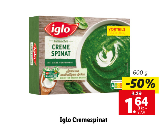  Iglo Cremespinat
