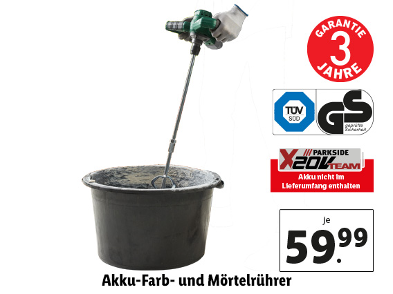  Akku-Farb- und Mörtelrührer