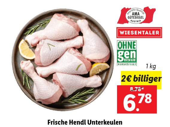  Frische Hendl Unterkeulen