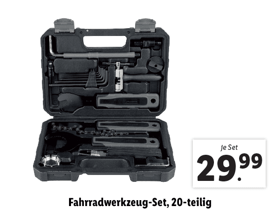  Fahrradwerkzeug-Set, 20-teilig