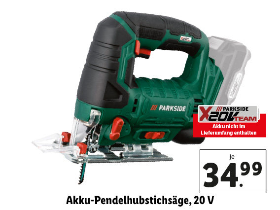  Akku-Pendelhubstichsäge, 20 V