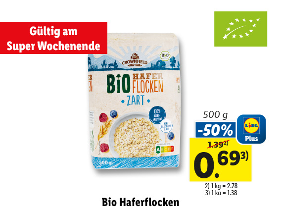  Bio Haferflocken