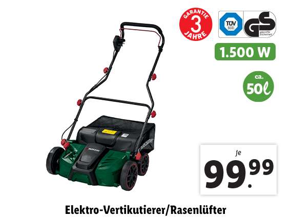  Elektro-Vertikutierer/​Rasenlüfter