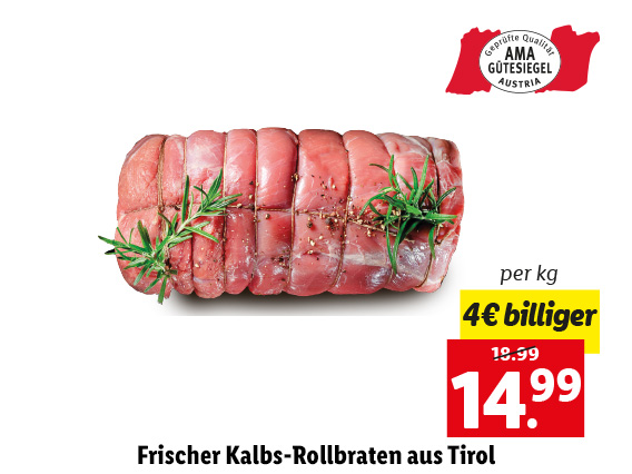  Frischer Kalbs-Rollbraten aus Tirol