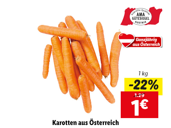  Karotten aus Österreich