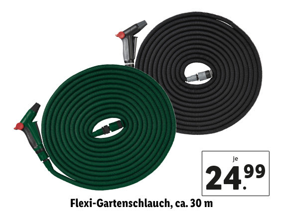  Flexi-Gartenschlauch, ca. 30 m