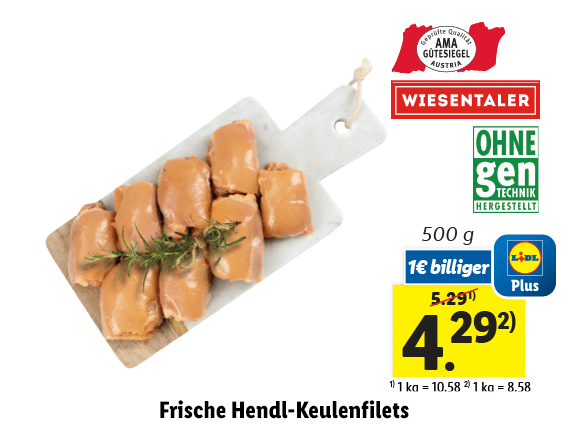  Frische Hendl-Keulenfilets 