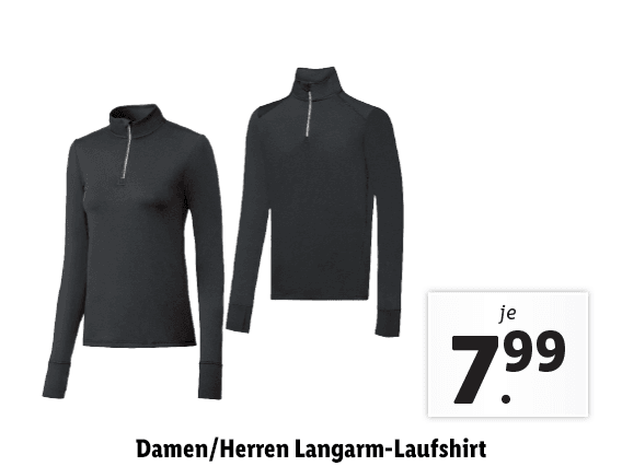  Damen/​Herren Langarm-Laufshirt