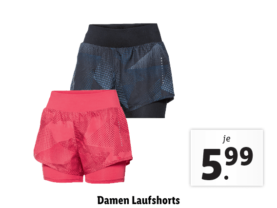  Damen Laufshorts
