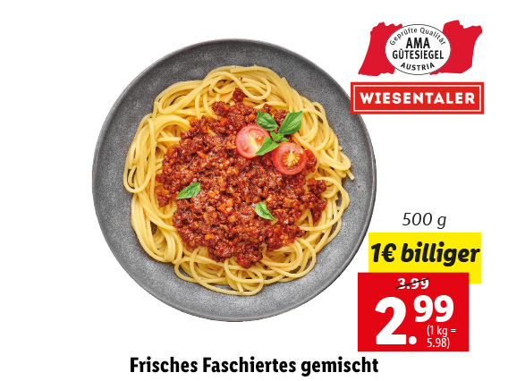  Frisches Faschiertes gemischt 