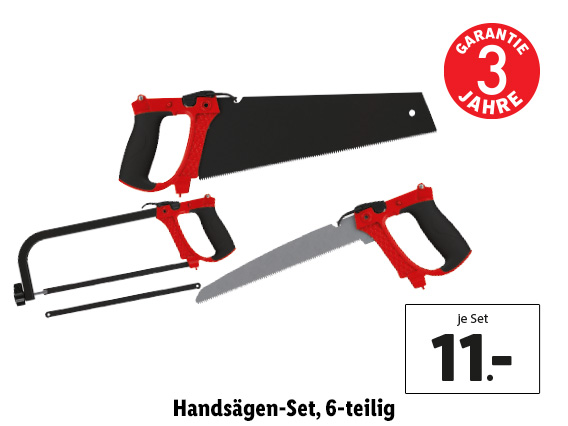  Handsägen-Set, 6-teilig 