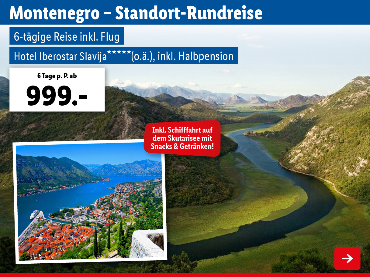 Montenegro - Standort-Rundreise