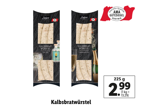 Kalbsbratwürstel