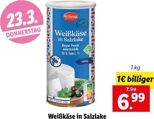 Weißkäse in Salzlake