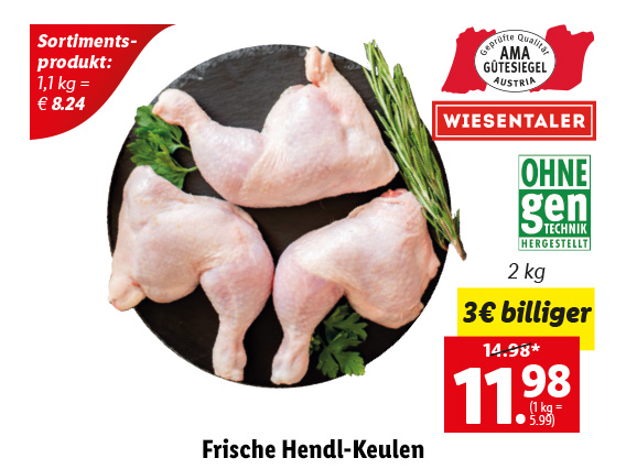 Frische Hendl-Keulen