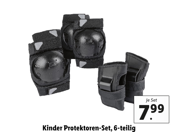 Kinder Protektoren-Set, 6-teilig
