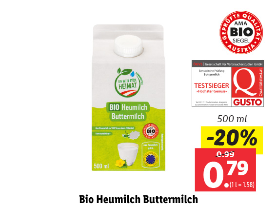  Bio Heumilch Buttermilch 