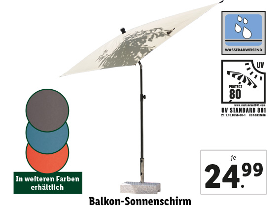  Balkon-Sonnenschirm 