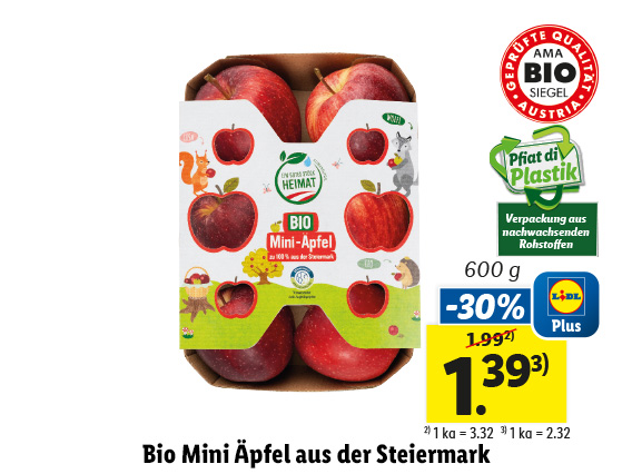  Bio Mini Äpfel aus der Steiermark