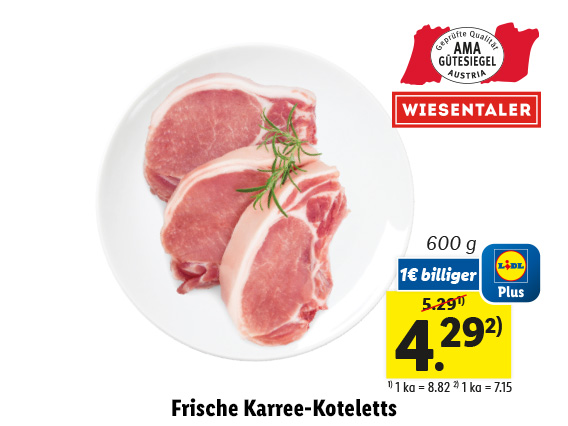  Frische Karree-Koteletts 