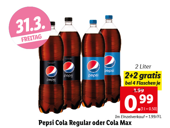  Cola Regular oder Cola Max 