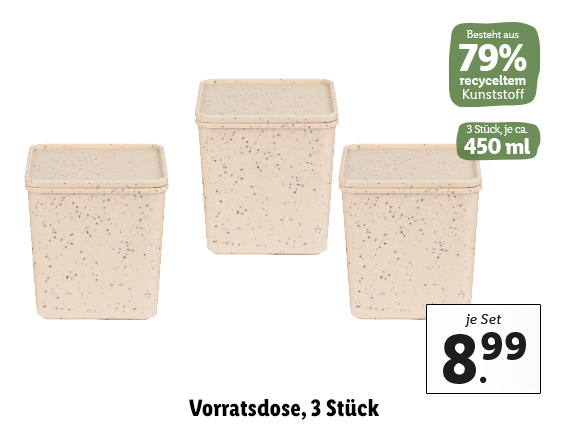  Vorratsdose, 3 Stück 