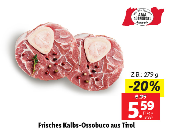  Frisches Kalbs-Ossobuco aus Tirol 