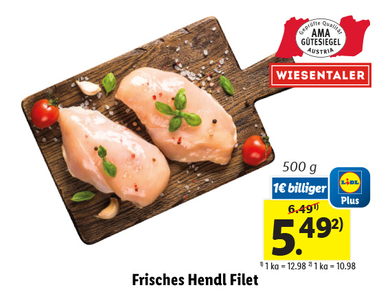  Frisches Hendl Filet 