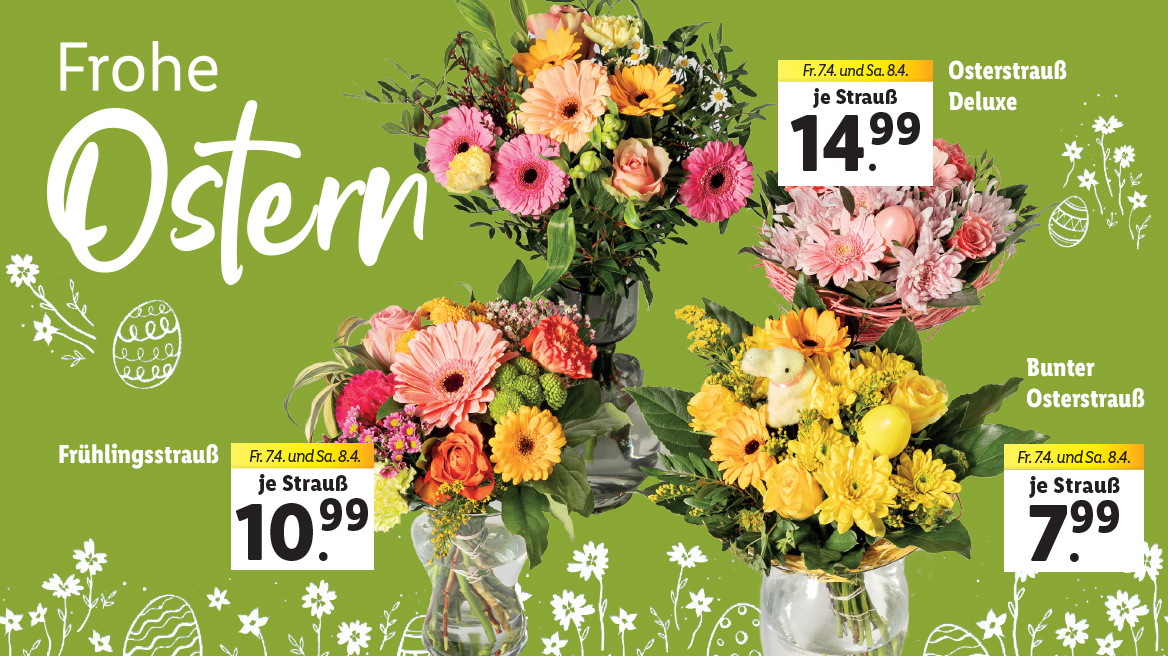  Blumen zu Ostern, gültig von Fr., 7.4. - Sa. 8.4.