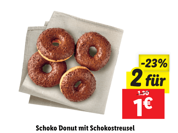  Schoko Donut mit Schokostreusel