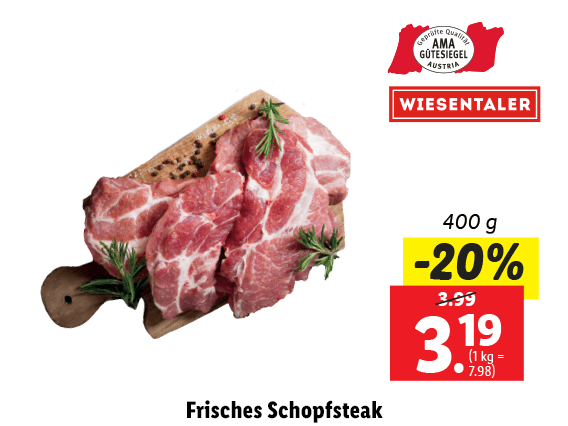  Frisches Schopfsteak 