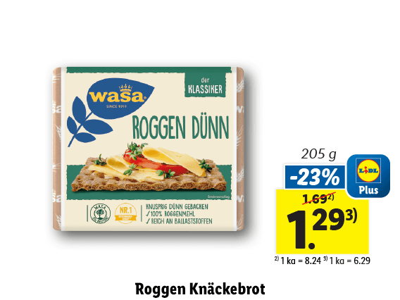  Roggen Knäckebrot 