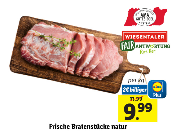  Frische Bratenstücke natur 