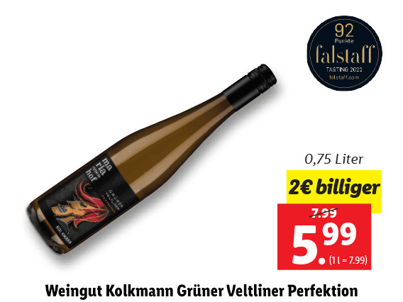  Weingut Kolkmann Grüner Veltliner Perfektion