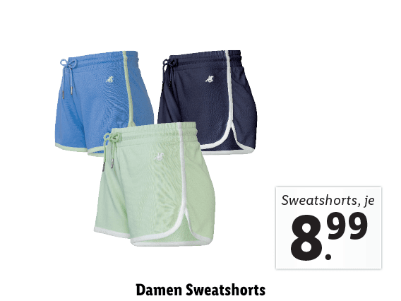  Damen Sweatshorts