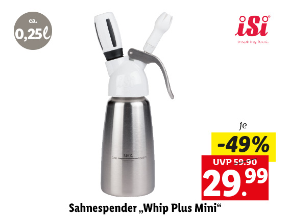  Sahnespender „Whip Plus Mini“ 
