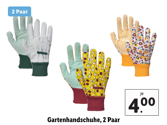  Gartenhandschuhe, 2 Paar