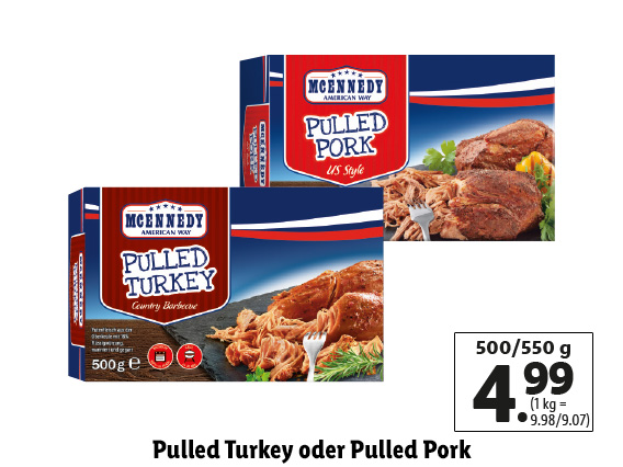  Pulled Turkey oder Pulled Pork 