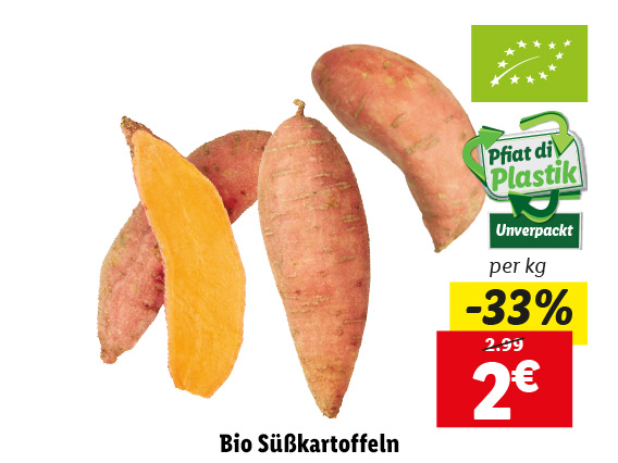  Bio Süßkartoffeln