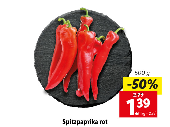  Spitzpaprika rot