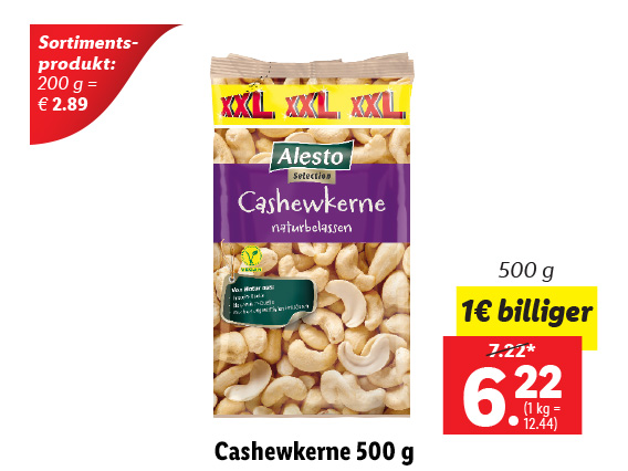 Cashewkerne 500 g