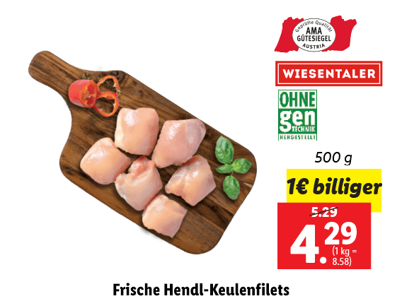 Frische Hendl-Keulenfilets