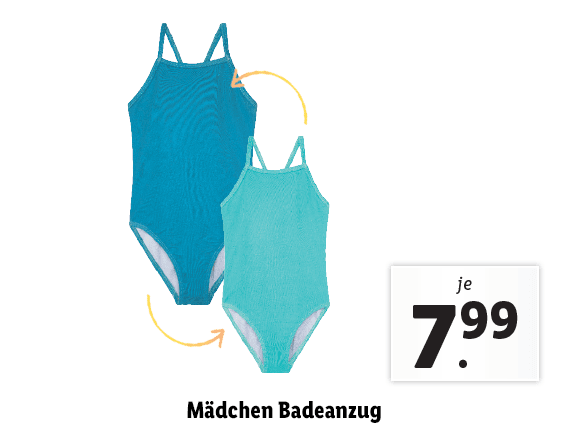 Mädchen Badeanzug 