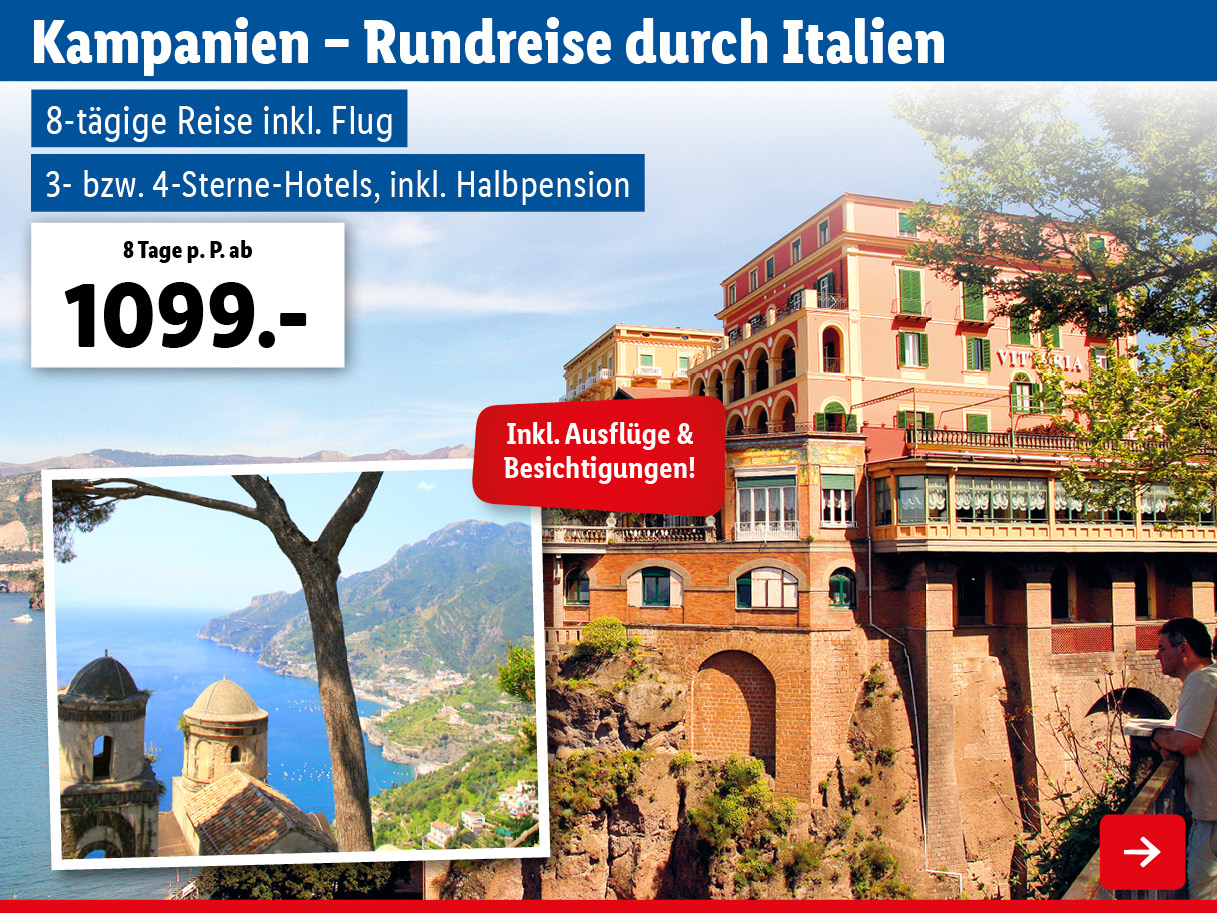 Kampanien – Rundreise durch Italien