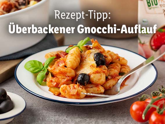 Überbackener Gnocchi-Auflauf