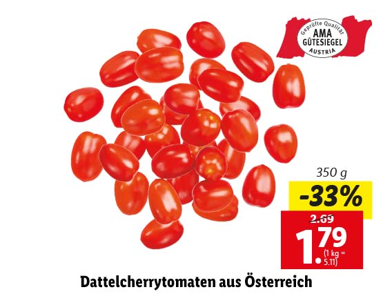 Dattelcherrytomaten aus Österreich