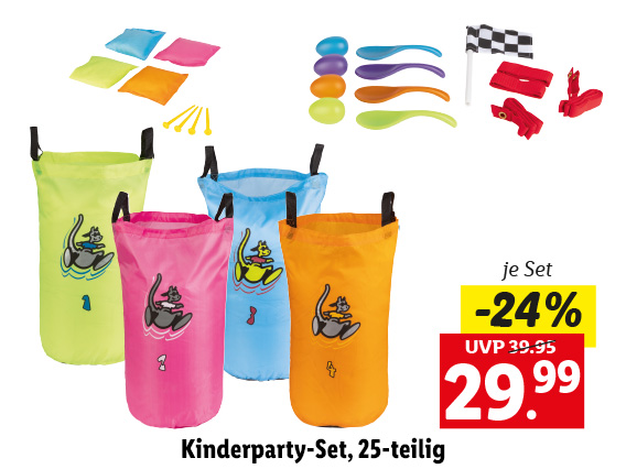  Kinderparty-Set, 25-teilig 