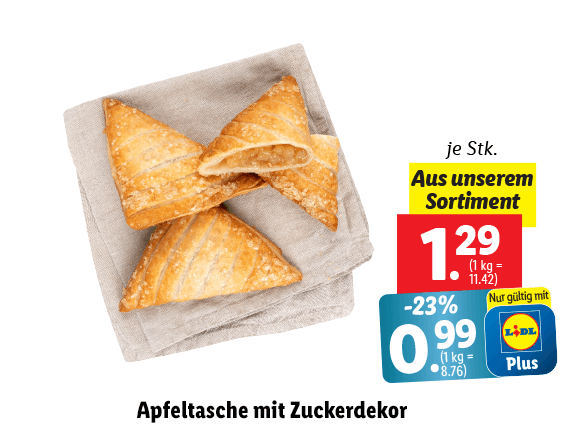  Apfeltasche mit Zuckerdekor