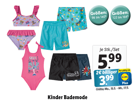  Kinder Bademode 