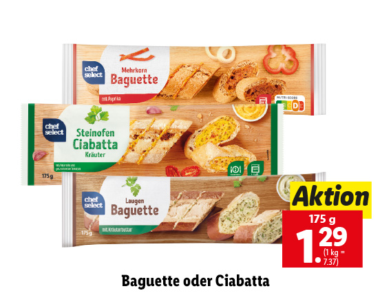 Baguette oder Ciabatta